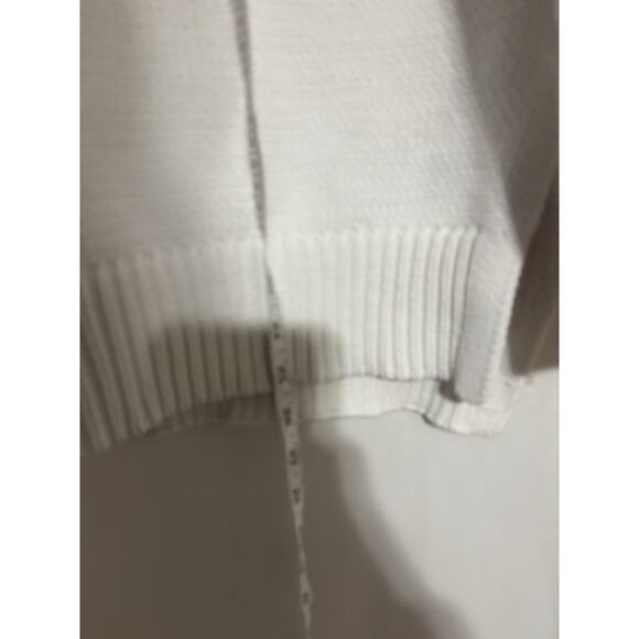 Jenni Kayne Everyday Sweater Crewneck Large Relaxed Knit White - Picture 7 of 8